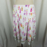 Liz Claiborne Petites Summer Art To Wear Short Twirl Skirt Womens 10P Ladies