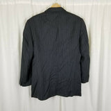 Vintage Albert Nipon Pinstriped Worsted Wool Sport Coat Jacket Blazer Mens 40R