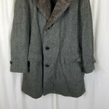 Jordan Marsh Aztec Timme Tuft Alpaca Fur Herringbone Western Peacoat Mens 42 L