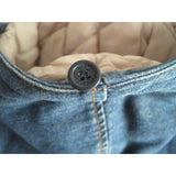 Limited Too 2 Hooded Insulated Denim Blue Jean Jacket Quilted Lining Girls XL 16