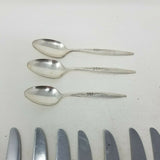30 Pieces Oneida Community Silverplate 1960 ENCHANTMENT GENTLE ROSE Silverware