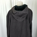 Forecaster Wool Hooded Skater Swing Coat A-Line Peacoat Womens 16 Velvet Trim
