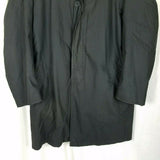 Jos. A Banks Insulated Trench Coat Mens 46R Vintage Plaid Wool Flannel Lined