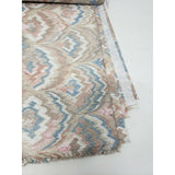Feather Fan Chintz Sheen Woven Vintage Fabric Material 4+ Yards Pastels Peacock