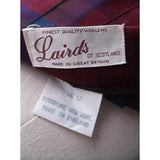 Lairds of Scotland Wool Tartan Scotch Plaid Pleated Midi Skirt Womens 12 Vintage