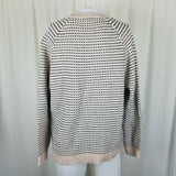 Banana Republic Knit Wool Blend Birdseye Crewneck Sweater Pullover Mens XL Tan