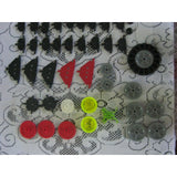 Lot K'Nex Wheels Pulleys Gears Chain Links Parts Building Toys Flat Pieces