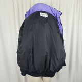 Vintage Skyr Gore-Tex Retro 90s Black Parka Ski Puffer Jacket Womens 14 Purple