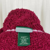 Vintage LL Bean Polartec Hi-Pile Berber Sherpa Fleece Zip Jacket Womens M Fuzzy
