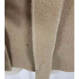 Gap Hooded Felted Wool Belted Tie Wrap Sweater Jacket Womens S Swing Oatmeal Tan