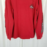 Harley Davidson Savannah GA on River St Long Sleeve Tee T-Shirt Mens XL Red 2010