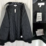 Calibrate Wool Quilted Bomber Jacket Mens XL Gray Tornado Heather Cargo Pockets