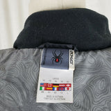 Spyder Black Quilted Embroidered Full Zip Up Anorak Jacket Womens 10 Lightweight