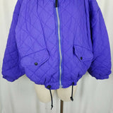 Obermeyer Tantric Reversible 80s Puffer Ski Winter Parka Jacket Womens 12 VTG
