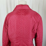 Talbots Polka Dot Lightweight Insulated Quilted Jacket Womens 12 Zip Up Packable