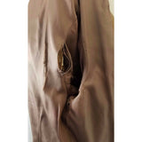 New England Sportswear Co Belted Brown Leather Jacket Peacoat Western Womens 14