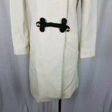 Skirtin Around Toggle Closure Wool Fit & Flare Coat Peacoat Womens 4 Black Midi