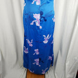 Paradise Isle Long Maxi Hawaiian MuuMuu Sun Dress Womens L Vintage 70s