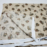 Textile Arts & Film Small Checked Log Cabin Cotton Fabric Woven .75 yards Woods