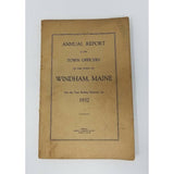 Annual Report Town Officers of Windham Maine February 1 1932 Cumberland County