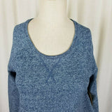 Threads 4 Thought Jersey Knit Sweatshirt Top Mottled Heathered Blue Womens XS