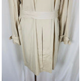 Vintage Fleet Street Long Belted Cape Top Classic Trench Coat Womens 12 Lined
