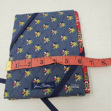VERA BRADLEY Double Photo Quilted Fabric Bifold Picture Frame Emily Blue Retired