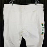 LL Bean 1912 Classic Fit White Denim Jeans Womens 26W NWT Plus Size Sea Salt