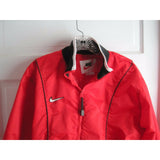 70s Nike Nylon Red Swoosh Piping Track Windbreaker Running Jacket Kids Boys L 14