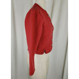 Giesswein Boiled Wool Red Cardigan Sweater Jacket Austria Tirol Maser Womens S 8