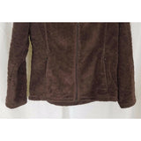 LL Bean Kids Fleece Jacket Girls L 14 16 Chocolate Brown Soft Fitted 3 Season