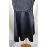 The Limited 2010 Spaghetti Strap Satin Cocktail Little Black Dress Womens 12