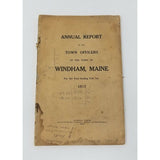 Annual Report Town Officers of Windham Maine February 1 1917 Cumberland County