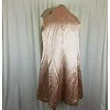 Vintage Tan Wool Half Belted Back Fit & Flare Peacoat Coat Womens S Fuzzy Winter