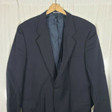 Calvin Klein Saks Pinstripe Worsted Wool Sportcoat Jacket Blazer Mens 46R Italy