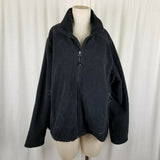 Eddie Bauer Polartec Windpro Fleece Jacket Full Zip Anorak Womens XXL Patch Arms