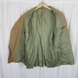 Vintage Louis Boston Double Breasted Wool Jacket Blazer SportCoat Mens 44 Tan