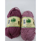 Wool-Ease Worsted Wool Lion Brand Yarn 1 + Skeins Knit Crochet Dark Rose Heather