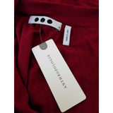 Anthropologie Gemma Off Shoulder Jersey Top Tunic Shirt 3 Dots Plum Womens XS