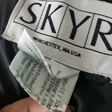 Vintage Skyr Gore-Tex Retro 90s Black Parka Ski Puffer Jacket Womens 14 Purple