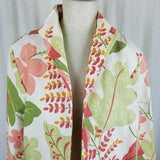 Painted Pony Woven Tapestry Bright Floral Blazer Jacket Womens M Uniquely USA