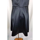 The Limited 2010 Spaghetti Strap Satin Cocktail Little Black Dress Womens 12