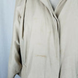 London Fog Petites Hooded Insulated Long Trench Coat Womens MP Zip Out Liner Tan