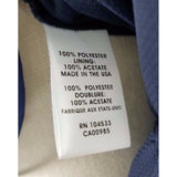 Nanette Lepore Navy Blue Ruffled Pleated Sheer Poet Tunic Blouse Womens 6 USA