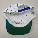 Vintage Seinfeld Snapback Hat Cap Pinstripe Adjustable 90's Wool SnapBack Mens