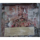 JCPenney Classic Traditions Majestic Floral King Bedskirt 2 Pillow Shams 80s NOS