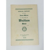 Annual Report Town Officers of Windham Maine February 1 1949 Cumberland County