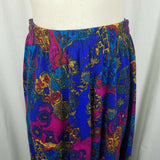 Essay Sharon Anthony Broomstick 80s Long Maxi Elastic Skirt Womens L Vintage USA