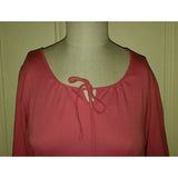 LL Bean Supima Cotton Beach Swim Suit Coverup Summer Dress Womens XS Coral Pink
