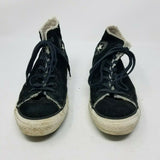 Converse Leather Shearling All Star Chuck Taylor Hi Tops Sneakers Shoes Womens 8